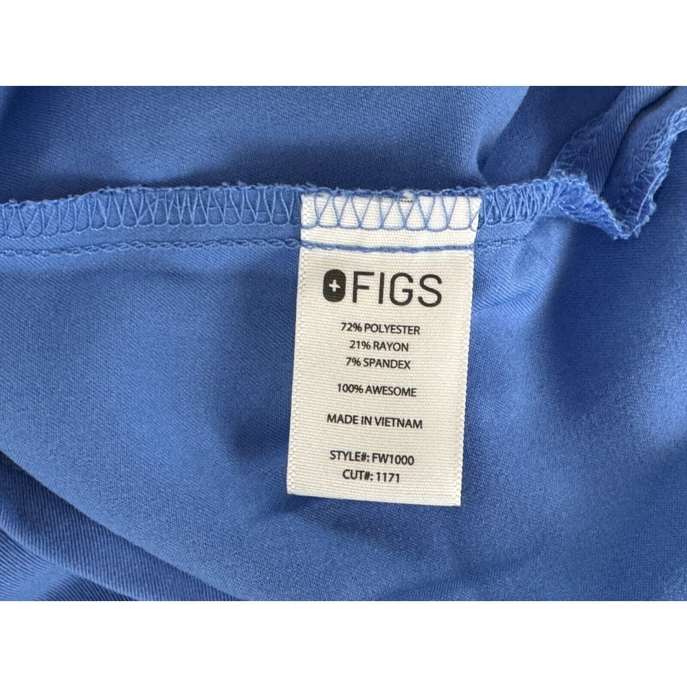 Figs Catarina One-Pocket Scrab Top Women L EUC V-neck Short Sleeve StretchFW1000 - Picture 6 of 11